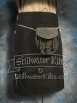 SWK Economy Kilt- Solid Black CLOSEOUT